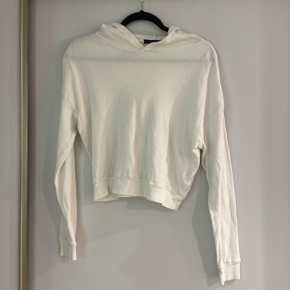 MOVING SALE Forever 21 Waffle Texture Hooded Shirt
